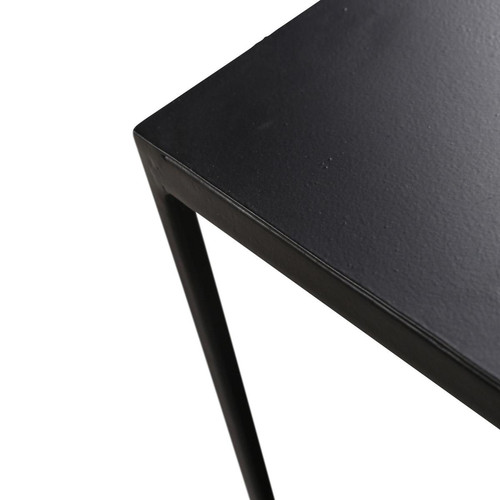 Table Basse Carré Métal Noir EXPO 3S. x Home  - Table basse noir design