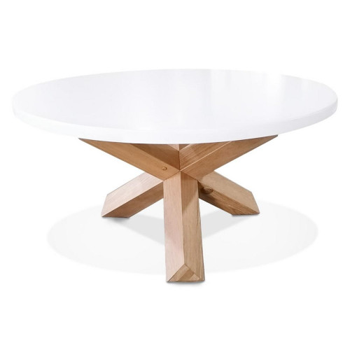 Table basse design LIV 80 COFFEE TABLE Style scandinave Blanche