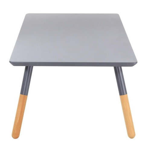 Table basse grise en bois