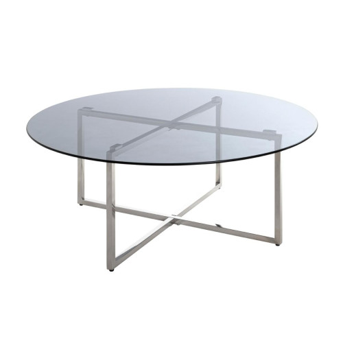 table basse Structure en inox brillant 3S. x Home  - Table basse