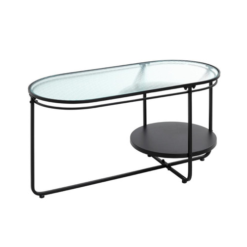 table basse en métal laqué noir, - 3S. x Home - Edition Authentique Salon
