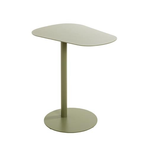 Table d'appoint design en métal vert