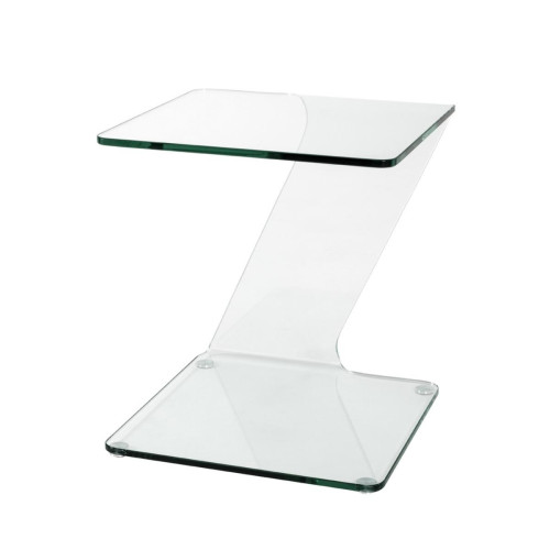 Table d'appoint design en Verre Transparent