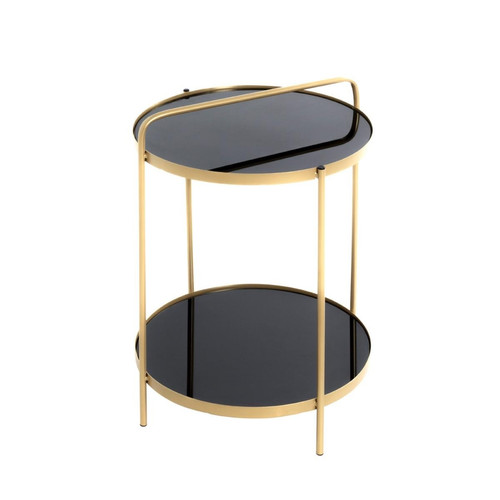 table d'appoint plateaux miroir 3S. x Home  - Table d appoint noire