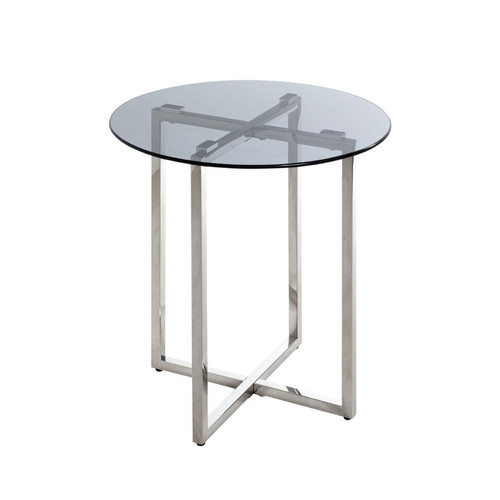 table d'appoint Structure en inox brillant 3S. x Home  - Table d appoint design