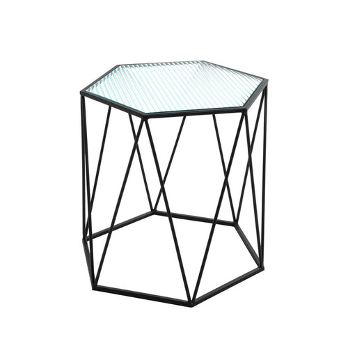 table d'appoint plateaux en verre trempé décoratif  - 3S. x Home - Salon meuble deco