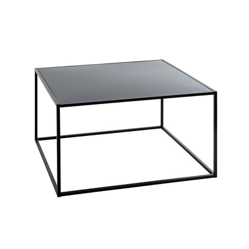 Table d'appoint métal laqué noir 3S. x Home  - Table d appoint metal