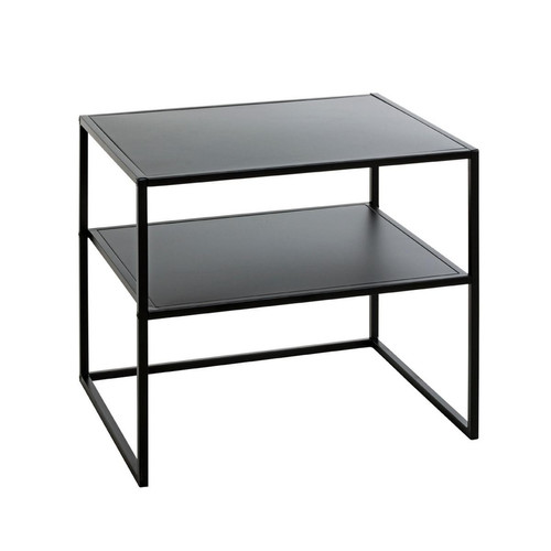 Table d'appoint grand modèle métal laqué noir 3S. x Home  - Table d appoint metal