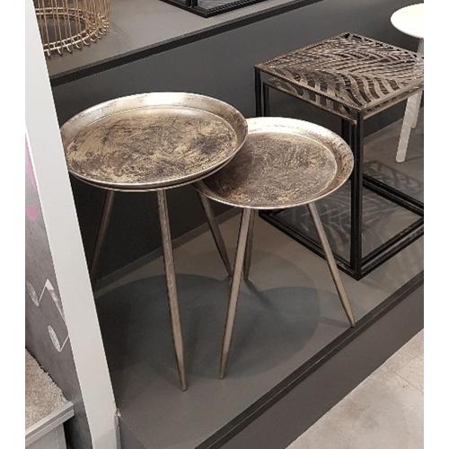 Table d'appoint en Métal laqué Bronze antique 3S. x Home  - Salon meuble deco