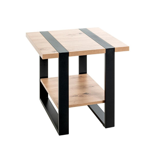 Table d'appoint plateaux décor chène 3S. x Home  - Table d appoint design