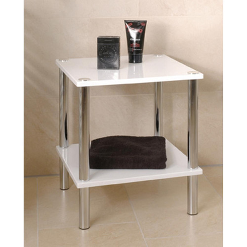 Table d'appoint double plateau blanc  3S. x Home  - Table d appoint design