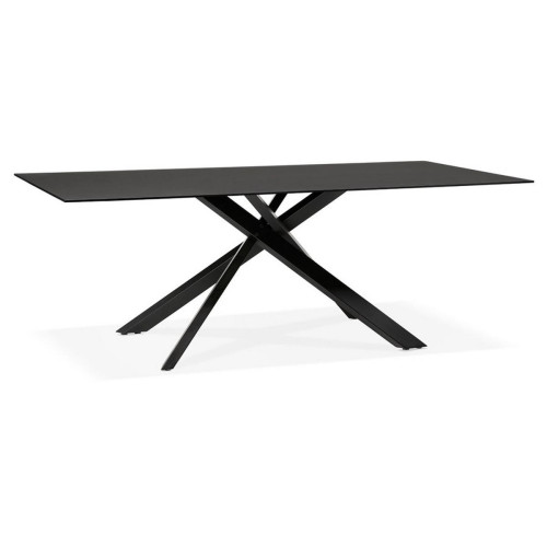 Table de salle à manger design MADONA Noir - Table a manger noir