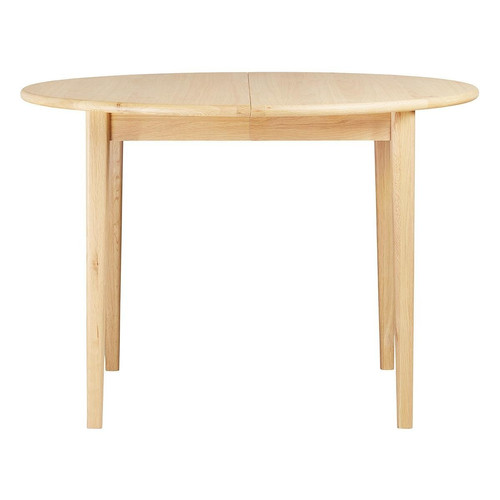 Table repas 110cm avec allonge chêne naturel