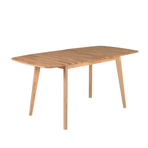 Table repas rectangulaire 120 cm, avec allonge en bois