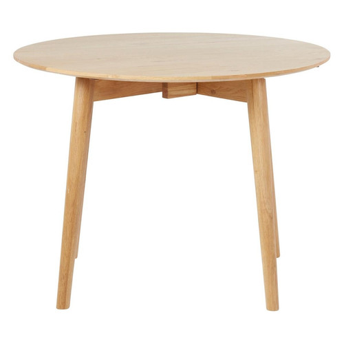 Table repas ronde 100cm chêne naturel - 3S. x Home - Cuisine salle de bain