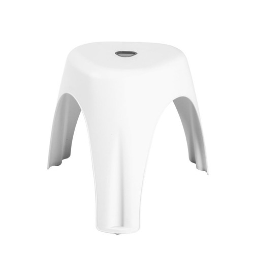 Tabouret empilable rond en PVC teint dans la masse Blanc - 3S. x Home - Chaise design et tabouret design