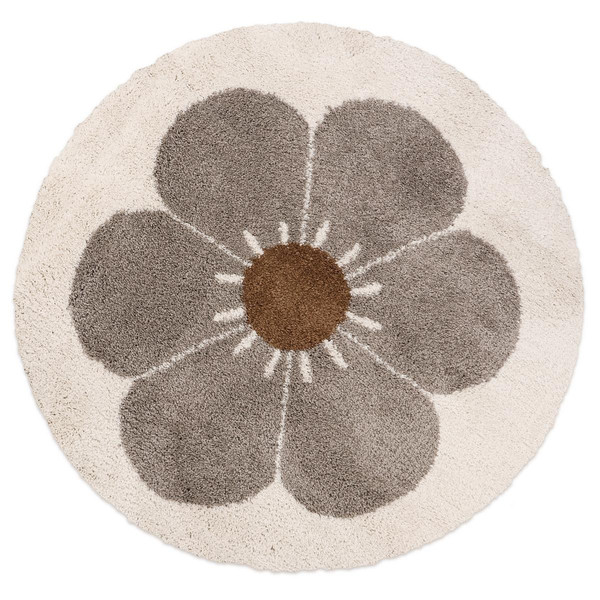 Tapis rond Taupe