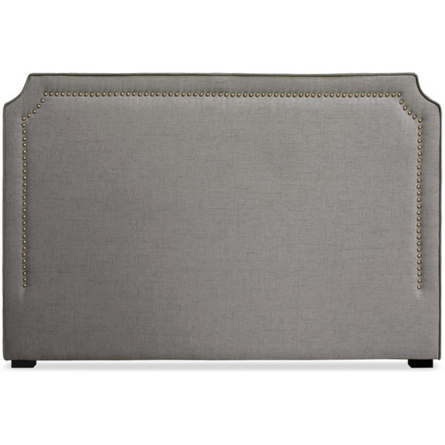 Tête De Lit Avec Port USB MILANA 180cm Tissu Taupe - Tete de lit gris