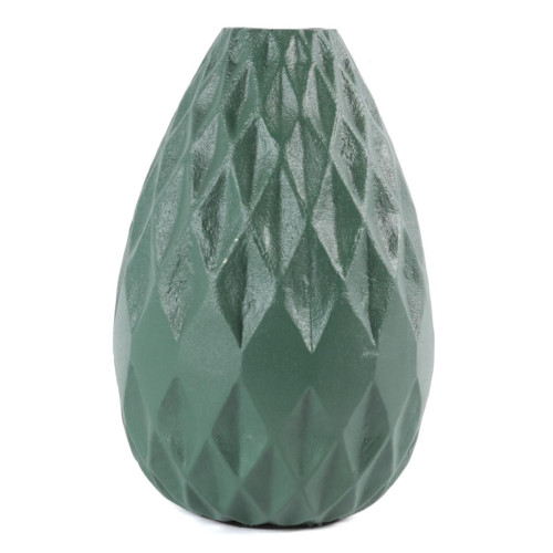 Vase aluminium vert d'eau - Nouveautes deco luminaire