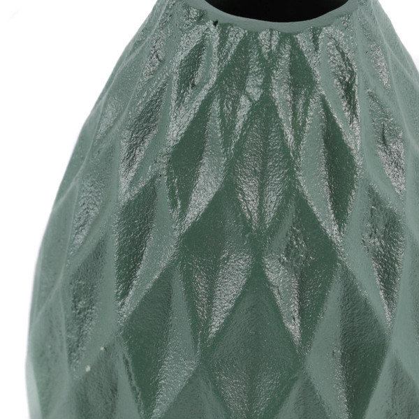 Vase aluminium vert d'eau