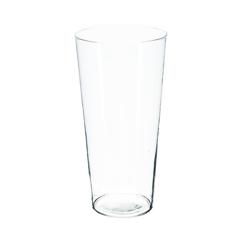 Vase conique transparent H50 cm