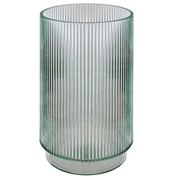 Vase en verre Cylindre Slow verte