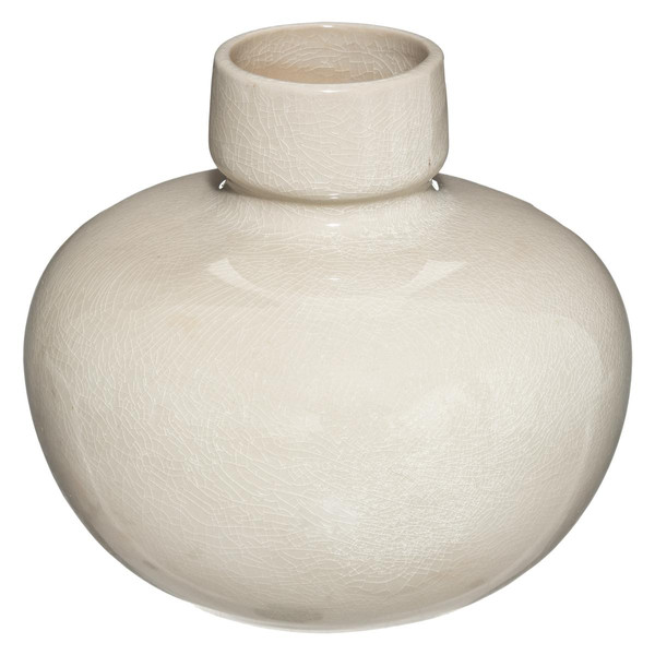 Vase en Céramique beige D 17,5 cm