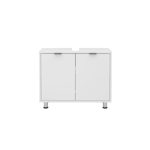 Meuble sous vasque avec deux portes ZAMORA 4 blanc 3S. x Home  - Nouveautes deco design