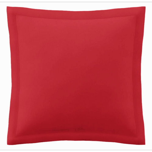 Taie d'oreiller polycoton TERTIO® - Rouge Carmin 3S. x Tertio (Nos Unis)  - Housse de couette rouge