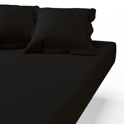 Drap-housse coton TERTIO® - Noir 3S. x Tertio (Nos Unis)  - Linge de lit