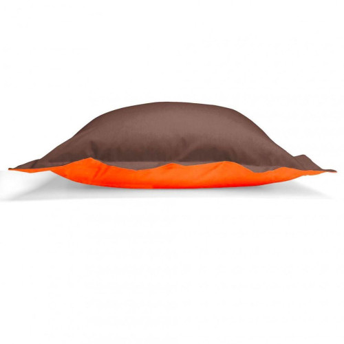 Taie d'oreiller coton TERTIO® - marron/orange 3S. x Tertio (Nos Unis)  - Promos deco design 30 a 40