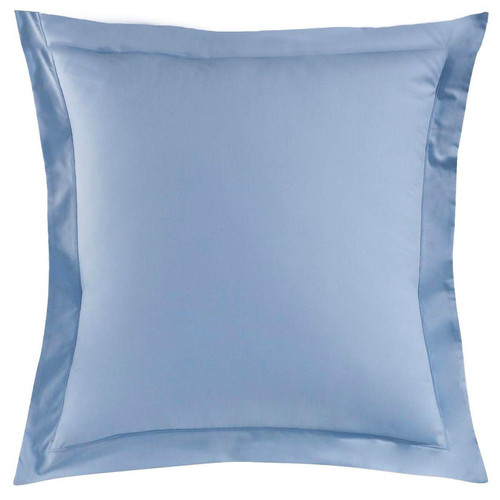 Taie d'oreiller percale de coton TERTIO® - Bleu ciel - Promos deco design 40 a 50