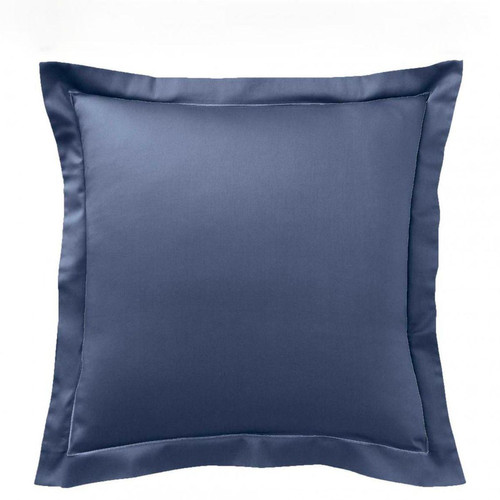 Taie d'oreiller satin de coton TERTIO® - bleu indigo uni - 3S. x Tertio (Nos Unis) - Journee du sommeil