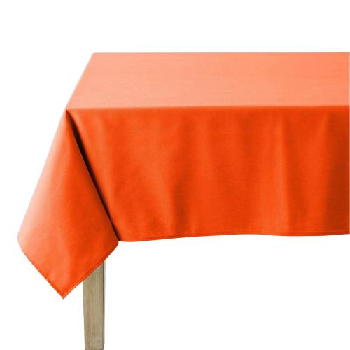 Nappe unie en coton 150x190cm, Coucke - Orange 