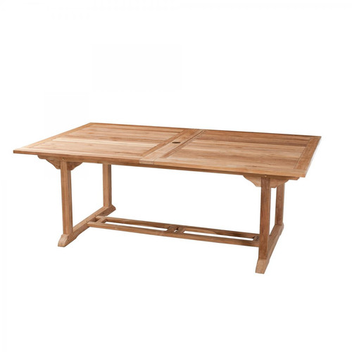 Table de jardin 10/12 pers - rectangulaire extensible 200/300 x 120 cm en bois Teck - Macabane - Macabane meubles