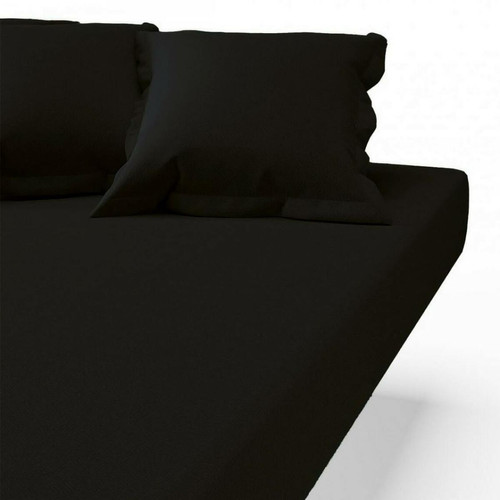 Drap-housse percale de coton TERTIO® - Noir 3S. x Tertio (Nos Unis)  - Linge de lit