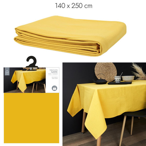 Nappe Coton Moutarde - 3S. x Home - Salle a manger
