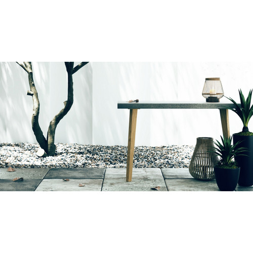 Console bois et effet beton Zago  - Salon meuble deco