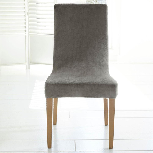 Housse de chaise Extensible AME POLAR Gris becquet  - Textile design