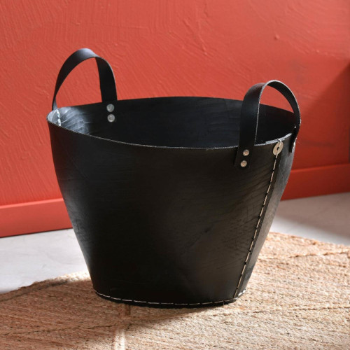 Corbeille décorative ANKAY Noir - becquet - Rangement meuble