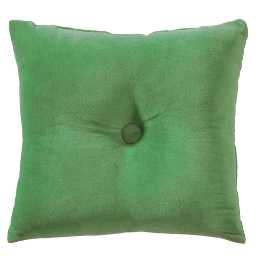 Coussin Velours Capitonné vert becquet  - Textile design