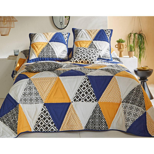 Couvre-lits  AZIZA multicolore en coton - becquet - Chambre lit