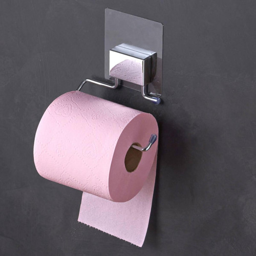 Porte-rouleau de Papier Toilette Electrostatique DECLIC Gris Chromé - becquet - Cuisine salle de bain