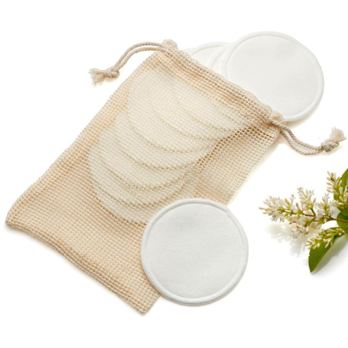 10 Lingettes en Coton Bio DEEPCLEAN Blanc becquet  - Petit accessoires salle de bain