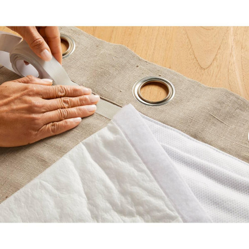 Doublure phonique pour rideau VERSO blanc en polyester - becquet - Textile design