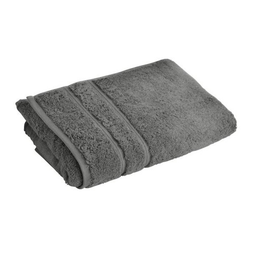 Drap de bain  gris granit en coton COTON D'EGYPTE becquet  - Serviette draps de bain