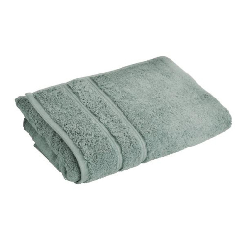 Drap de bain vert de gris en coton COTON D'EGYPTE   - becquet - Becquet meuble & déco