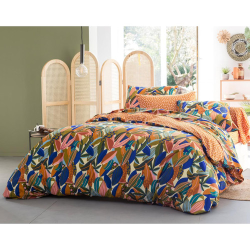Drap-housse MARCO multicolore en coton becquet  - Chambre lit