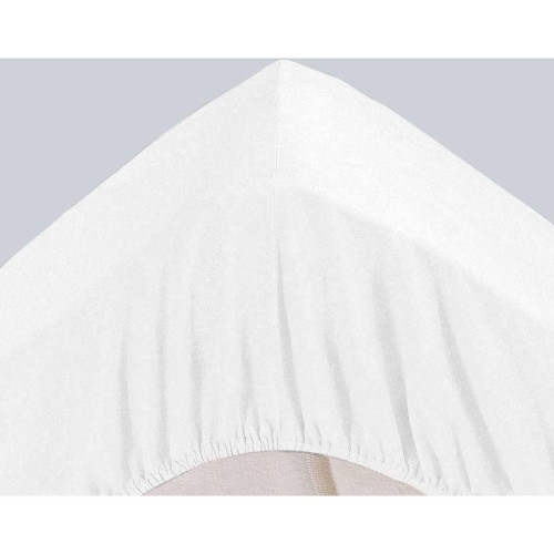 Drap-housse Super Grands Bonnets 40 cm blanc en coton becquet  - Drap housse blanc