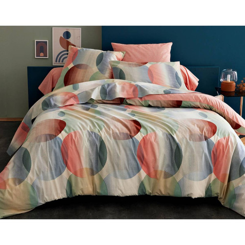 Drap plat  SUNSHINE multicolore en coton  - becquet - Chambre lit